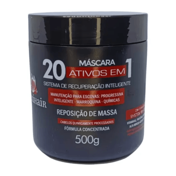 Máscara Capilar Maxihair 20 Ativos em 1 Reposição de Massa 500g